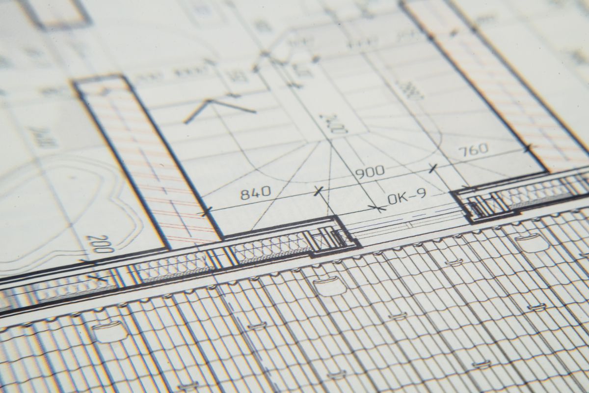 Dibujo arquitectónico en Jardines de Santa Elena